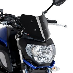 Nakedbike-Scheibe für Yamaha MT-07 18-22 schwarz Puig NG Sport gebraucht
