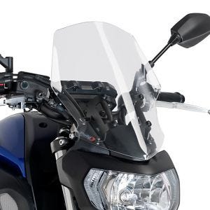 Naken sykkelskjerm egnet for Yamaha MT-07 18-24 klar frontrute Puig New Generation Touring 9667W