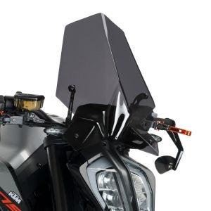 Nakensykkelskjerm egnet for KTM 890 Duke / R 20-23 mørk tonet Puig NG Sport