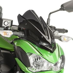 Naken sykkelskjerm egnet for Kawasaki Z 900 17-19 mørk tonet frontrute Puig New Generation Sport 9689F
