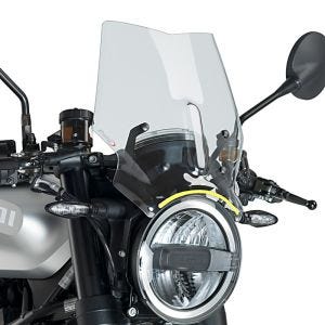 Naken sykkelskjerm egnet for Husqvarna Vitpilen 701 17-20 klar frontrute Puig New Generation Sport 9750W