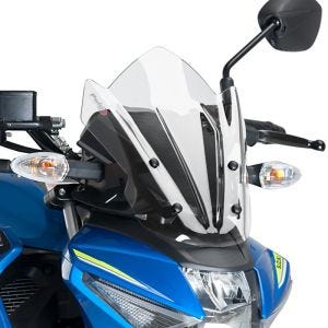 Naken sykkelskjerm egnet for Suzuki GSX-S 125 17-21 klar frontrute Puig New Generation Sport 9873W