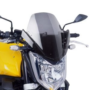 Naken sykkelskjerm egnet for Yamaha FZ1 06-15 røykgrå frontrute Puig New Generation Sport 4119H