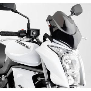 Naken sykkelskjerm egnet for Kawasaki ER-6N 09-11 mørk tonet frontrute Puig New Generation Sport 4950F