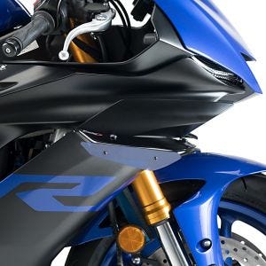 Vinge egnet for Yamaha YZF-R6 17-20 blå Puig Downforce Sport Spoiler 1946A