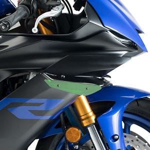 Vinge egnet for Yamaha YZF-R6 17-20 grønn Puig Downforce Sport Spoiler 1946V
