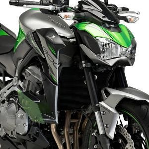 Naken side downforce spoilersett som passer for Kawasaki Z900 17-22 grønn Puig 20327V
