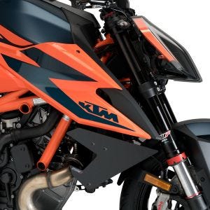 Naken side downforce spoiler sett egnet for Ktm 1290 SUPERDUKE R / EVO 14-22 svart Puig 20462N