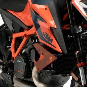 Naken side downforce spoiler sett egnet for Ktm 1290 SUPERDUKE R / EVO 14-22 oransje Puig 20462T