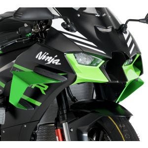 Downforce spoiler sett egnet for Kawasaki ZX-10 R / RR 21-24 winglet side spoiler grønn Puig 20543V