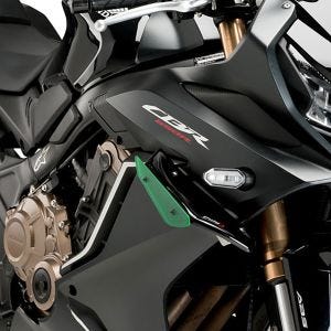 Sportsside downforce spoilersett som passer for Honda CBR650R 19-22 grønn Puig 21333V