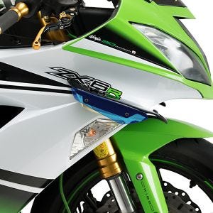 Vinge egnet for Kawasaki ZX-6R / 636 09-16 blå Puig Downforce Sport Spoiler 3162A