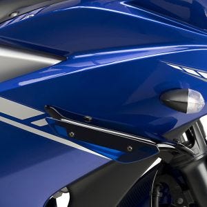 Vinge egnet for Yamaha YZF-R3 15-18 blå Puig Downforce Sport Spoiler 3171A