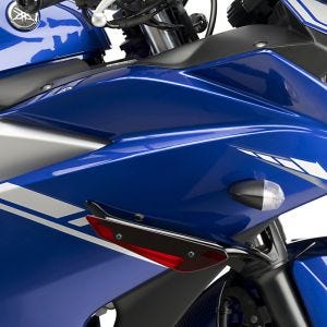 Vinge egnet for Yamaha YZF-R3 15-18 rød Puig Downforce Sport Spoiler 3171R