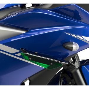 Vinge egnet for Yamaha YZF-R3 15-18 grønn Puig Downforce Sport Spoiler 3171V