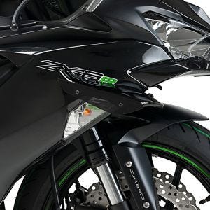 Vinge egnet for Kawasaki ZX-6R 19-20 svart Puig Downforce Sport Spoiler 3176N