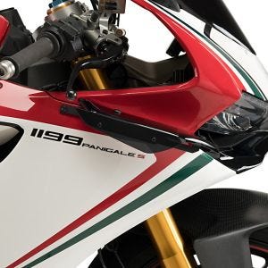 Vinge egnet for Ducati 1199 Panigale 12-14 svart Puig Downforce Sport Spoiler 3566N
