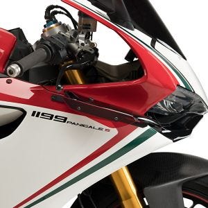 Vinge egnet for Ducati 1199 Panigale 12-14 rød Puig Downforce Sport Spoiler 3566R