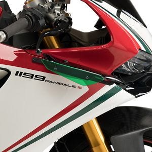 Vinge egnet for Ducati 1199 Panigale 12-14 grønn Puig Downforce Sport Spoiler 3566V