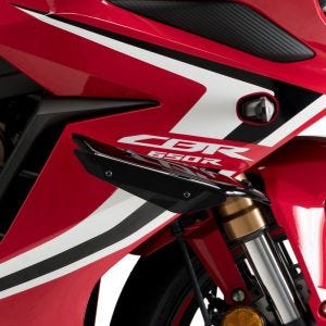 Vinge egnet for Honda CBR 650 R 19-23 svart Puig Downforce Sport Spoiler 3569N