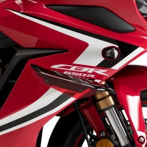 Vinge egnet for Honda CBR 650 R 19-23 rød Puig Downforce Sport Spoiler 3569R