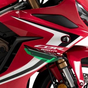 Vinge egnet for Honda CBR 650 R 19-23 grønn Puig Downforce Sport Spoiler 3569V