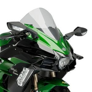 Sportsside downforce spoilersett som passer for Kawasaki NINJA H2 SX 18-22 svart Puig 3658N