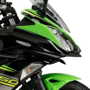 Vinge egnet for Kawasaki NINJA 650 17-19 svart Puig Downforce Sport Spoiler 3835N