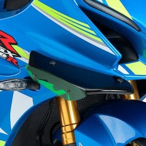 Vinge egnet for Suzuki GSX-R1000 / R 17-20 grønn Puig Downforce Sport Spoiler 9738V