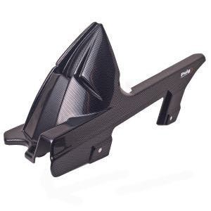 Bakhjulsdeksel egnet for Kawasaki Z 300 15-17 Carbon look bakskjerm Puig 6843c