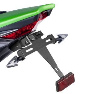 Nummerskiltholder Nummerskiltholder med LED egnet for Kawasaki Z1000 14-18/R 03-20 svart Puig 7102N