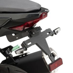 Nummerskiltholder Nummerskiltholder med LED egnet for Kawasaki NINJA 400 18' svart Puig 9629N