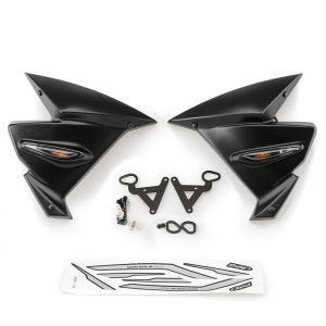 Radiatordeksler som passer til Yamaha MT-09/SP 13-22 matt svart Puig 9378J