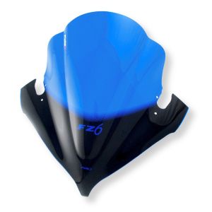 Racing skjerm egnet for Yamaha FZ6 Fazer 04-06 blå frontrute Puig 1646A
