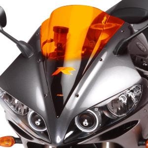 Racing skjerm egnet for Yamaha YZF-R1 04-06 oransje kåpeskjerm Puig 1650T