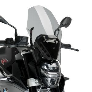 Nakensykkelskjerm egnet for BMW F 900 R 20-24 røykgrå frontrute Puig New Generation Touring 20361H