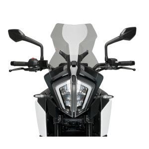 Turskjerm egnet for KTM 390 Adventure 20-24 røykgrå frontrute Puig 20414H