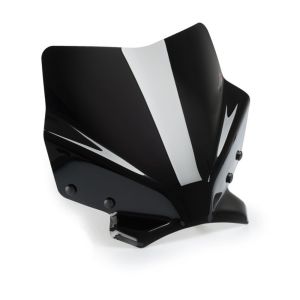 Naken sykkelskjerm egnet for Benelli 752 S 18-24 svart frontrute Puig New Generation Sport 20505N