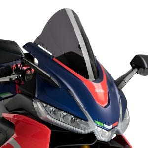 Racing skjerm R egnet for Aprilia RS 660 21-24 mørk tonet kåpeskjerm Puig 20571F