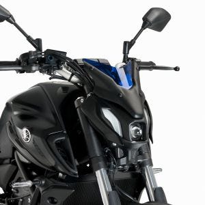 Nakedbike-skjerm Plus egnet for Yamaha MT-07 21-24 Puig 20620A New Generation Sport blå