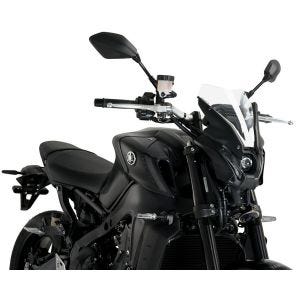 Naken sykkelskjerm egnet for Yamaha MT-09 21-23 klar frontrute Puig New Generation Sport 20644W