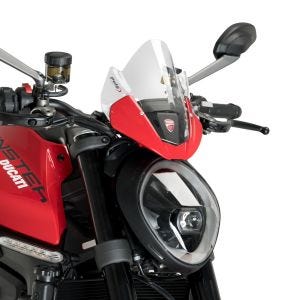 Sportsskjerm egnet for Ducati Monster 937 21-24 Puig 20688W frontrute klar