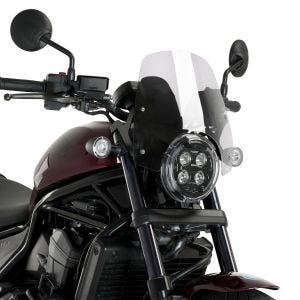 Naken sykkelskjerm egnet for Honda Rebel 1100 21-24 Puig 20819W New Generation Sport klar
