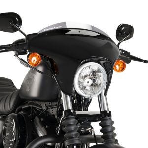 Batwing styredeksel med frontrute egnet for Harley Davidson Sportster Iron 09-20 frontrute røykgrå Puig SML Sport 21053H