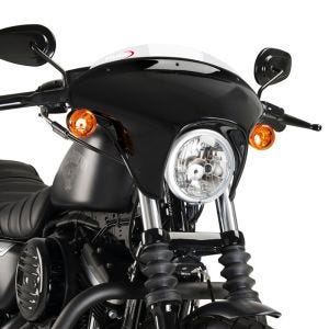 Batwing styredeksel med frontrute passer for Harley Davidson Sportster Iron 09-20 frontrute gjennomsiktig Puig SML Sport 21053W