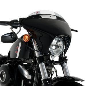 Batwing styredeksel med frontrute egnet for Harley Davidson Sportster 1200 Forty-Eight 15-20 frontrute røykgrå Puig SML Sport 21055H