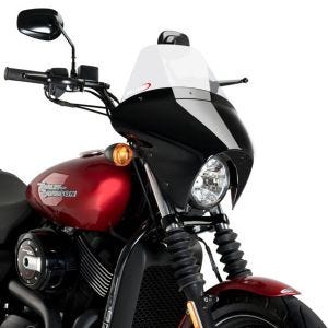 Batwing styredeksel med frontrute egnet for Harley Davidson Street 750 (XG750)15-20 frontrute gjennomsiktig Puig SML Touring 21058W