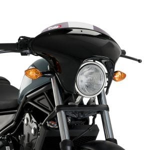Batwing styredeksel med frontrute egnet for Honda CMX 500 Rebel 17-19 frontrute røykgrå Puig SML Sport 21059H
