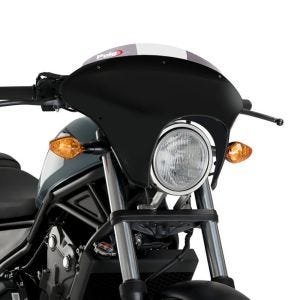 Batwing styredeksel med frontrute egnet for Honda CMX 500 Rebel 17-19 frontrute røykgrå Puig SML Sport 21061H