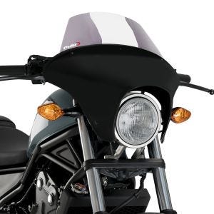 Batwing styredeksel med frontrute egnet for Honda Rebel 500 CMX 17-19 frontrute røykgrå Puig SML Touring 21062H